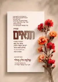 תנאים - Tenaim invitation