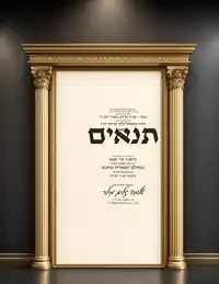Ivory Frame Black & Champagne Gold - Tenaim invitation