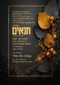 תנאים - Tenaim invitation