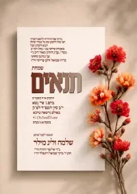 תנאים - Tenaim invitation