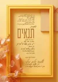 תנאים - Tenaim invitation