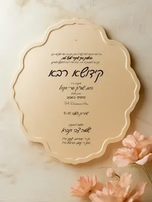 קידוש 10 - Kiddush invitation