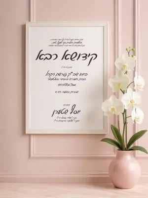 קידוש 11 - Kiddush invitation