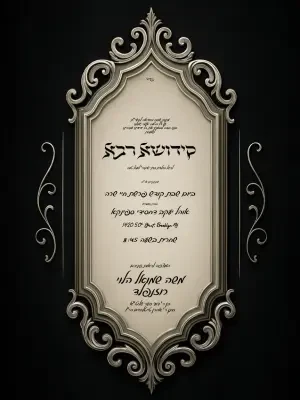קידוש 17 - Kiddush invitation