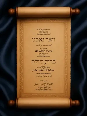 וואך נאכט ברית 17 - Vachnacht U Bris invitation