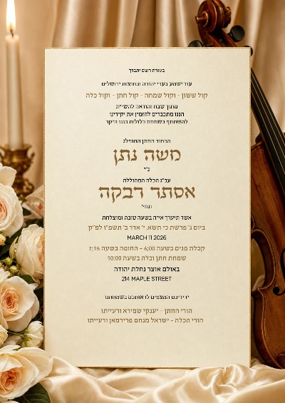 חתונה - Wedding invitation